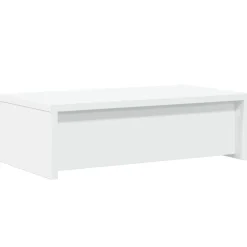 vidaXL Soporte de monitor cajones madera ingeniería 50x27x15 cm Blanco Best
