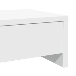 vidaXL Soporte de monitor cajones madera ingeniería 50x27x15 cm Blanco Best