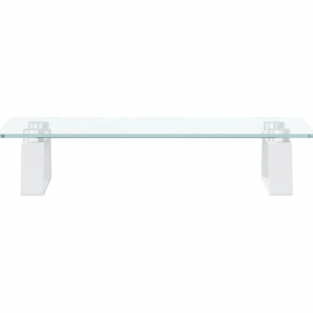vidaXL Electrónica-Soporte de monitor vidrio templado y metal 40x20x8 cm