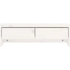 vidaXL Electrónica-Soporte de monitor madera maciza de pino 50x27x15 cm