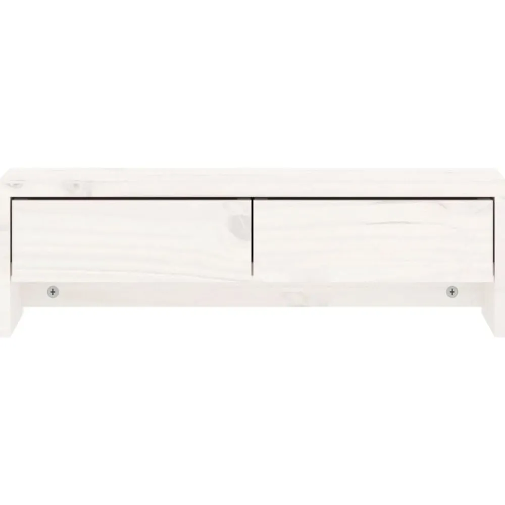 vidaXL Electrónica-Soporte de monitor madera maciza de pino 50x27x15 cm