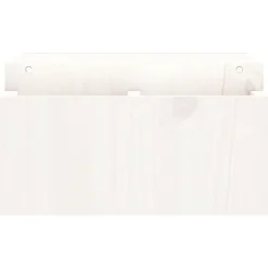 vidaXL Soporte de monitor madera maciza de pino 70x27,5x15 cm Blanco New