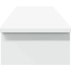 vidaXL Soporte de monitor madera maciza de pino 100x27x15 cm Blanco Best