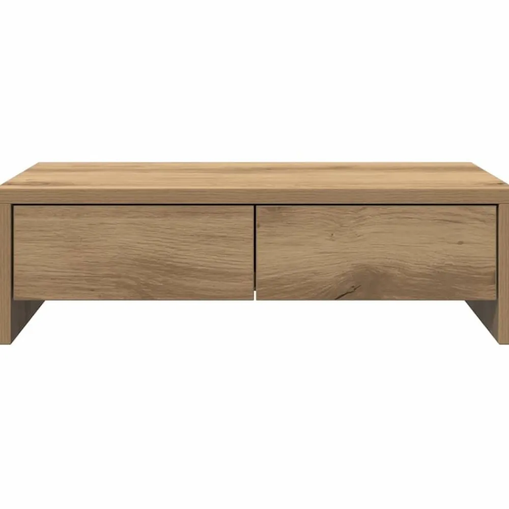 vidaXL Electrónica-Soporte de monitor con cajones madera artisian 50x27x15 cm