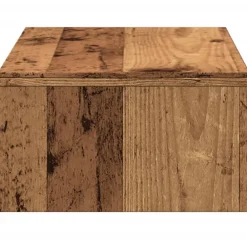 vidaXL Soporte de monitor con cajones madera envejecida 50x27x15 cm Madera antigua Discount