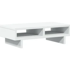 vidaXL Electrónica-Soporte de monitor cajones madera ingeniería 50x27x15 cm