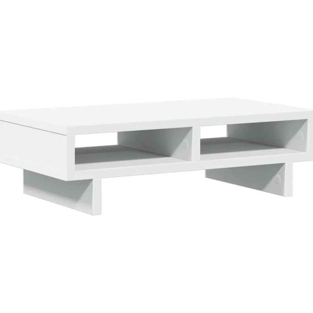 vidaXL Electrónica-Soporte de monitor cajones madera ingeniería 50x27x15 cm