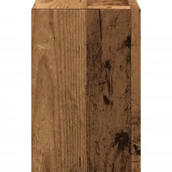 vidaXL Electrónica-Soporte de monitor con organizador escritorio madera envejecida
