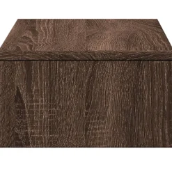 vidaXL Electrónica-Soporte de monitor con cajones madera marrón roble 50x27x15 cm