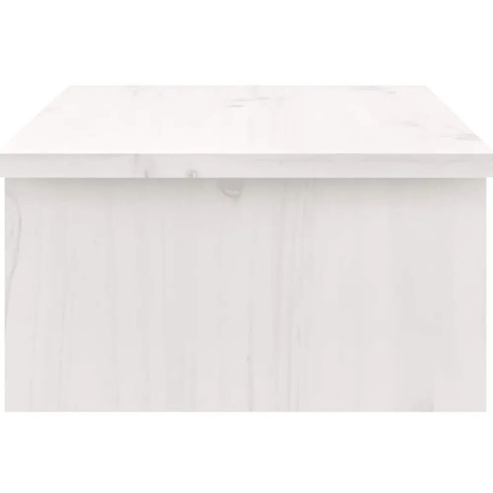 vidaXL Electrónica-Soporte de monitor madera maciza de pino 50x27x15 cm