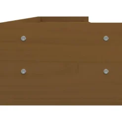 vidaXL Electrónica-Soporte de monitor madera maciza pino marrón miel 100x24x16 cm