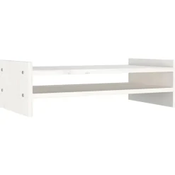 vidaXL Electrónica-Soporte de monitor madera maciza de pino 50x27x15 cm