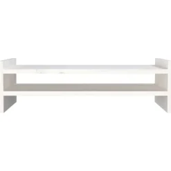vidaXL Electrónica-Soporte de monitor madera maciza de pino 50x27x15 cm
