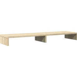 vidaXL Electrónica-Soporte de pantalla madera ingeniería 100x27x10 cm
