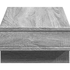 vidaXL Soporte de pantalla madera ingeniería 50x27x15 cm Gris sonoma