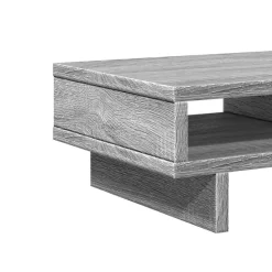 vidaXL Soporte de pantalla madera ingeniería 50x27x15 cm Gris sonoma
