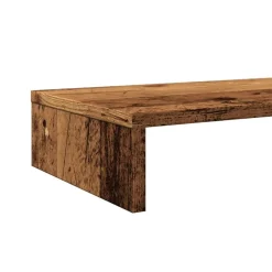 vidaXL Electrónica-Soporte de pantalla madera ingeniería envejecida 100x27x10 cm