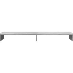 vidaXL Electrónica-Soporte de pantalla madera ingeniería gris hormigón 100x27x10cm