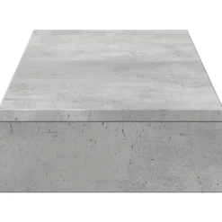 vidaXL Electrónica-Soporte de pantalla madera ingeniería gris hormigón 100x27x10cm