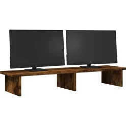 vidaXL Electrónica-Soporte de pantalla madera ingeniería 100x27x15cm