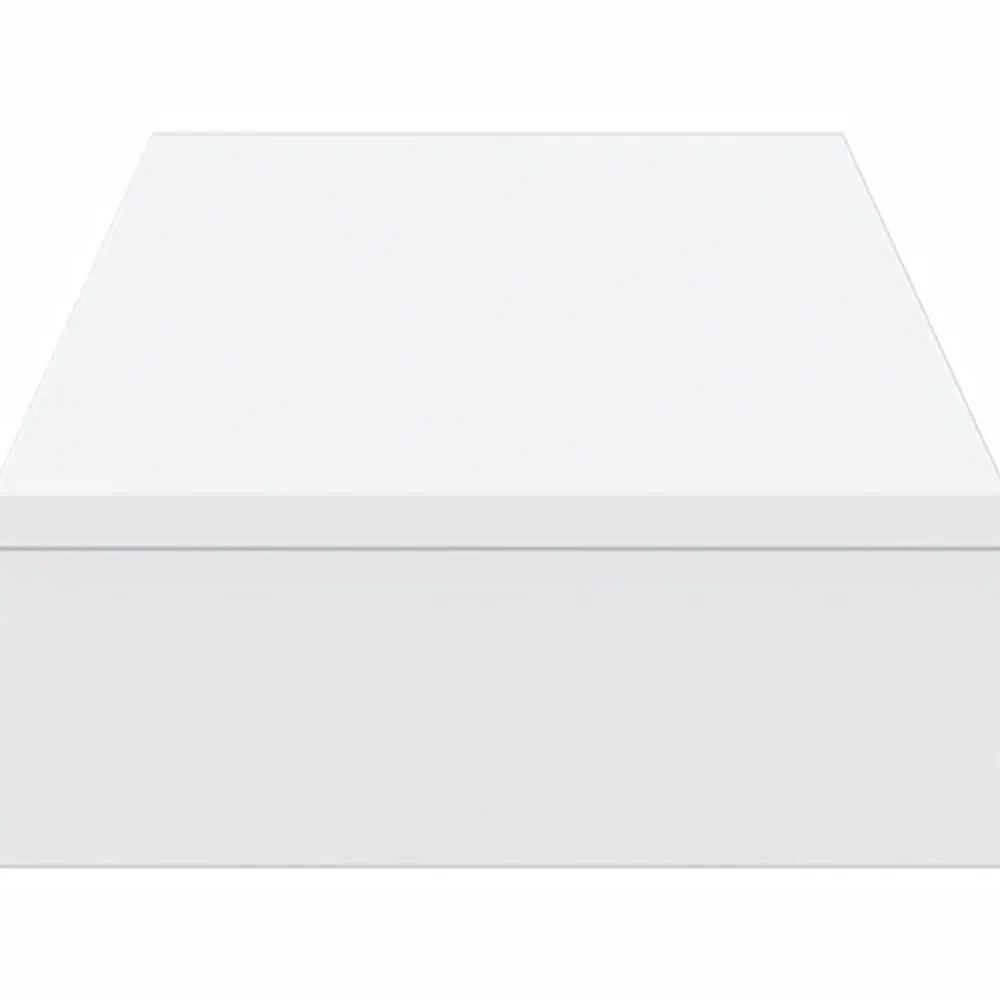 vidaXL Soporte de pantalla madera ingeniería 100x27x10 cm Blanco Clearance