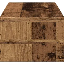 vidaXL Soporte de pantalla madera ingeniería envejecida 54x22x15 cm Madera antigua Best