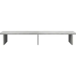 vidaXL Soporte de pantalla madera ingeniería gris hormigón 100x27x15cm Gris hormig&oacute;n Discount