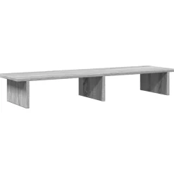 vidaXL Soporte de pantalla madera ingeniería 100x27x15 cm Gris sonoma New