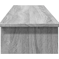 vidaXL Soporte de pantalla madera ingeniería 100x27x15 cm Gris sonoma New