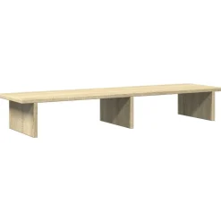 vidaXL Soporte de pantalla madera ingeniería 100x27x15 cm Roble Sonoma Clearance