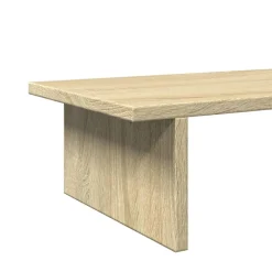 vidaXL Soporte de pantalla madera ingeniería 100x27x15 cm Roble Sonoma Clearance