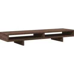 vidaXL Soporte de pantalla madera ingeniería marrón roble 100x27x15 cm Online