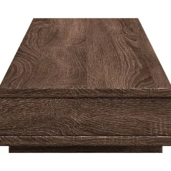 vidaXL Soporte de pantalla madera ingeniería marrón roble 100x27x15 cm Online