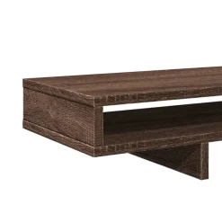 vidaXL Soporte de pantalla madera ingeniería marrón roble 100x27x15 cm Online