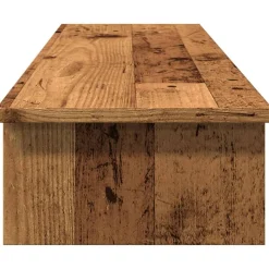 vidaXL Soporte de pantalla madera ingeniería envejecida 100x27x15 cm Madera antigua New