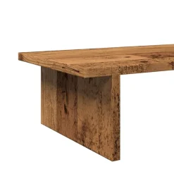 vidaXL Soporte de pantalla madera ingeniería envejecida 100x27x15 cm Madera antigua New