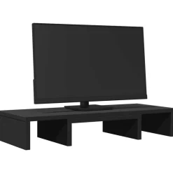 vidaXL Electrónica-Soporte de pantalla ajustable madera 60x24x10,5 cm