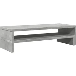 vidaXL Soporte de pantalla madera ingeniería gris hormigón 54x22x15 cm Gris hormig&oacute;n Sale