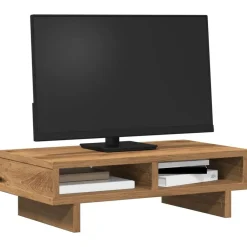 vidaXL Soporte de pantalla madera ingeniería Sonoma 50x27x15 cm Roble Online