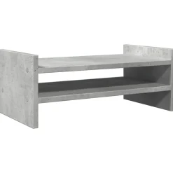 vidaXL Soporte de pantalla madera ingeniería gris hormigón 50x27x20 cm Gris hormig&oacute;n Sale