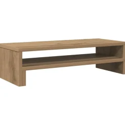 vidaXL Electrónica-Soporte de pantalla madera ingeniería roble Sonoma 54x22x15 cm