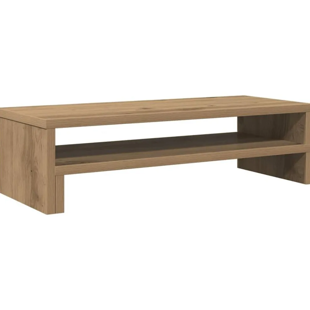 vidaXL Electrónica-Soporte de pantalla madera ingeniería roble Sonoma 54x22x15 cm