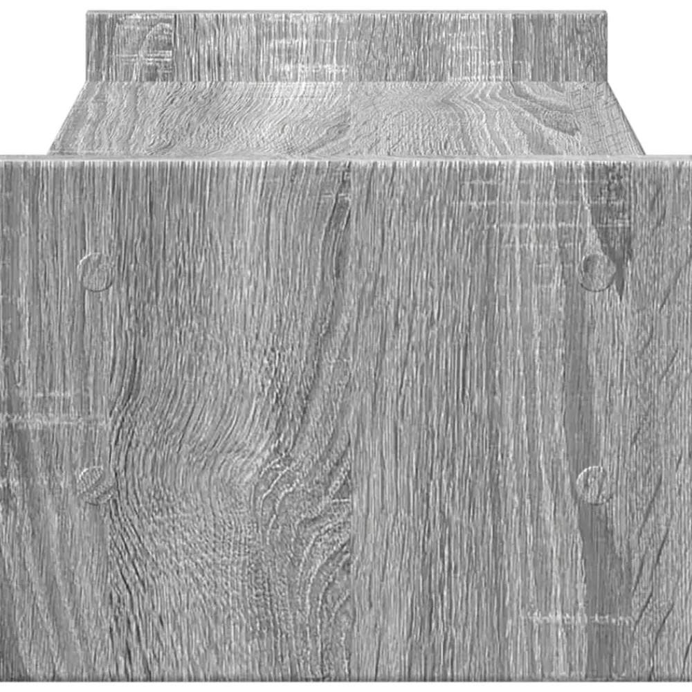 vidaXL Soporte de pantalla madera ingeniería 50x27x20 cm Gris sonoma Clearance