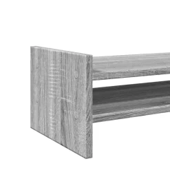 vidaXL Soporte de pantalla madera ingeniería 50x27x20 cm Gris sonoma Clearance