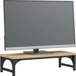 vidaXL Electrónica-Soporte de pantalla madera ingeniería 55x23x14 cm