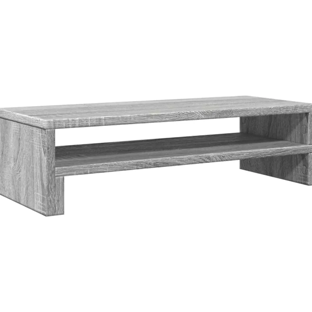 vidaXL Electrónica-Soporte de pantalla madera ingeniería 54x22x15 cm