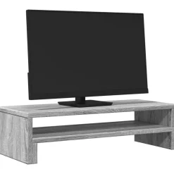 vidaXL Electrónica-Soporte de pantalla madera ingeniería 54x22x15 cm