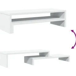 vidaXL Electrónica-Soporte de pantalla madera de ingeniería 54x22x15 cm