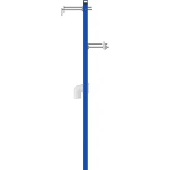 vidaXL Soporte de pared de baño Manual Azul 50 x 3 x 112 cm Clearance