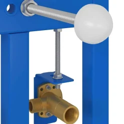 vidaXL Accesorios Para El Baño-Soporte de pared de baño Manual Azul 50 x 3 x 112 cm